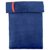 Fog City Pet Navy Blue Pinsonic Jersey Lounger Dog Bed w/ Pillow - Top