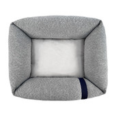 Fog City Pet Grey Pinsonic Jersey Rectangle Dog Bed - Top