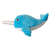 Snugarooz Baby Nikki the Narwhal Plush Small Dog Toy - Side