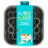 Messy Mutts Interactive Square Slow Feeder Dog Bowl - Front