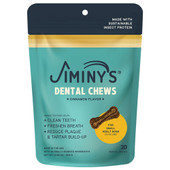 Jiminy's Cinnamon Flavor X-Small Dental Dog Chews - Front, Small