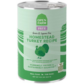 Open Farm Grain & Legume Free Homestead Turkey Recipe Pate Canned Dog Food - Front