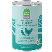 Open Farm Grain & Legume Free Chicken & Salmon Recipe Pate Canned Puppy Food - front