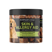 JustFoodForDogs Skin & Allergy Aid Soft Chews Dog Supplement