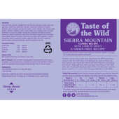 Taste of the Wild Sierra Mountain Canine Formula Canned Dog Food - Back