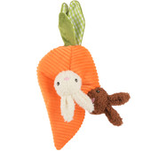 P.L.A.Y. Hippity Hoppity Funny Bunnies Puzzle Plush Dog Toy - Front