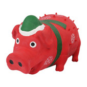 Multipet Holiday Red Globlet Latex Dog Toy - Front