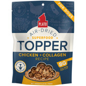 Plato Chicken + Collagen Recipe Air-Dried Dog Food Topper - Front