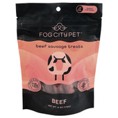 Fog City Pet Beef Sausage Jerky Dog Treats - Front, 6 oz