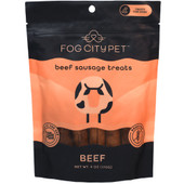 Fog City Pet Beef Sausage Jerky Dog Treats - Front, 6 oz
