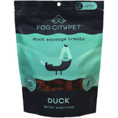 Fog City Pet Duck Sausage Jerky Dog Treats - Front, 16 oz