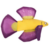 Yeowww! Purple Mo Betta Fish Catnip Cat Toy - Back