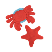 Fog City Pet Crab & Starfish Duo Catnip Cat Toys, 2-Pack