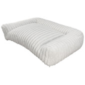 Fog City Pet Cream Orthopedic Foam Saddle Sofa Dog Bed - Side