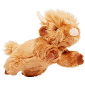 Fluff & Tuff Shaggy The Highland Cow Plush Dog Toy - Front/ Bottom