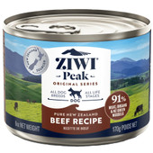 ZIWI Peak Beef Recipe Canned Dog Food - Front, 6 oz
