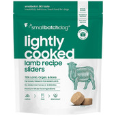 Smallbatch Lightly Cooked Lamb Recipe Sliders Frozen Dog Food - Front
