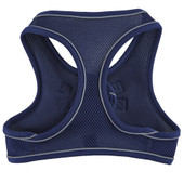 Friends Forever Navy Blue Mesh Reflective Dog Harness - Back