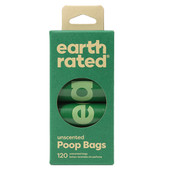 Earth Rated Unscented Poop Bag Rolls for Waste Disposal - Front, Packaging