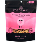 Fog City Pet Lamb Liver Freeze-Dried Dog Treats - Front, 2.4 oz