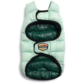 FABventure Forest & Mint Green Reversible Puffer Dog Jacket