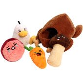Fetch Your Own Adventure Turducken 5-in-1 Interactive Plush Dog Toy