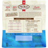 Primal Freeze-Dried Raw Nuggets Duck Recipe Adult Dog Food - Back