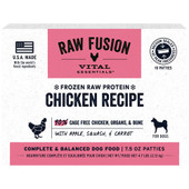 Vital Essentials RAW FUSION Chicken Recipe Patties Frozen Raw Dog Food - Front