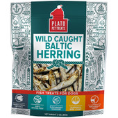 Plato Wild Caught Baltic Herring Dog Treats - Front