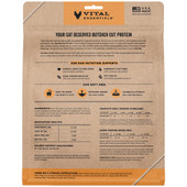 Vital Essentials Pork Entrée & Mixer Soft Nibs Freeze-Dried Raw Cat Food - Back