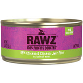 RAWZ 96% Chicken & Chicken Liver Pâté Canned Cat Food - Front