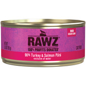 RAWZ 96% Turkey & Salmon Pâté Canned Cat Food - Front
 