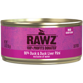 RAWZ 96% Duck & Duck Liver Pâté Canned Cat Food - Front
 