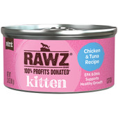 RAWZ Kitten Chicken & Tuna Cat Recipe Pâté Canned Cat Food - Front
