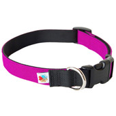 Wildebeest Fuchsia Funston Classic Dog Collar - Front