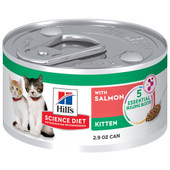 Hill's Science Diet w/ Salmon Kitten Premium Canned Cat Food - Front