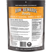 Raw Rewards Cheddar Cheese Freeze Dried Dog & Cat Treats - Back