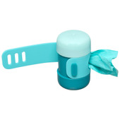 Messy Mutts Poop Bag Dispenser w/ Silicone Strap & Waste Disposal Bags - Front