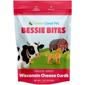 Green Coast Pet Bessie Bites Freeze Dried Wisconsin Cheese Curds Dog Treats - Front