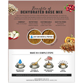 The Honest Kitchen Base Mix WholeMade Whole Grain Fruit & Veggie Recipe Dehydrated Dog Food - Back