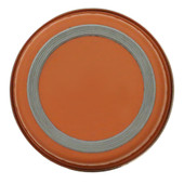 Fog City Pet Orange Premium Chevron Embossed Dog Bowl - Bottom