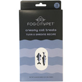 Fog City Pet Tuna & Sardine Recipe Lickable Creamy Cat Treats - Front, 12 pk