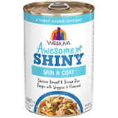 Weruva Awesome Shiny Skin & Coat Chicken Breast & Brown Rice Recipe w/ Veggies & Flaxseed Canned Dog Food - Front