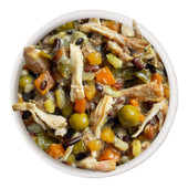 Weruva Awesome Bouncy Joint Health Chicken Breast & Riceberry Recipe w/ Veggies, Turmeric & Ginger Canned Dog Food - Front/ Food
