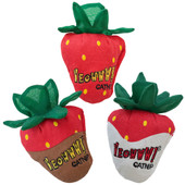 Yeowww! Strawberries Catnip Filled Cat Toy, 3-Pack - Front