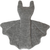 Fetch Your Own Adventure Flat Bat Crinkle Plush Dog Toy - Back