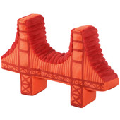 Play Totally Touristy Golden Gate Bridge Plush Dog Toy - Side