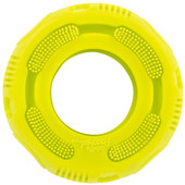 Totally Pooched Stuff 'n Brush Tire Dog Toy - Front