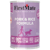FirstMate Grain Friendly Pork & Rice Formula Whipped Paté Canned Dog Food - Front