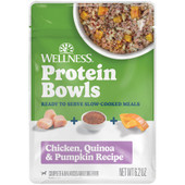Wellness Protein Bowls Chicken, Quinoa & Pumpkin Recipe Adult Whole Meat Wet Dog Food - Front